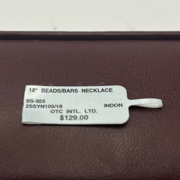 Cherish Jewelry 925 Silver Beads & Bars 18 inch Necklace NEW in Box - Picture 6 of 9